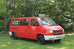 Der VW-Transporter von der Seite