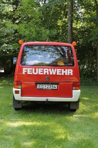 Der VW-Transporter von hinten