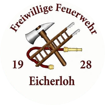 Siegel der Freiwilligen Feuerwehr Eicherloh, gegründet 1928, zur Startseite